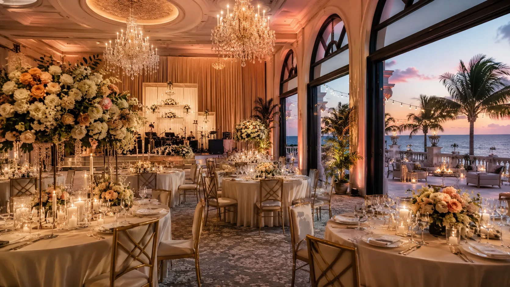 Luxury event environment